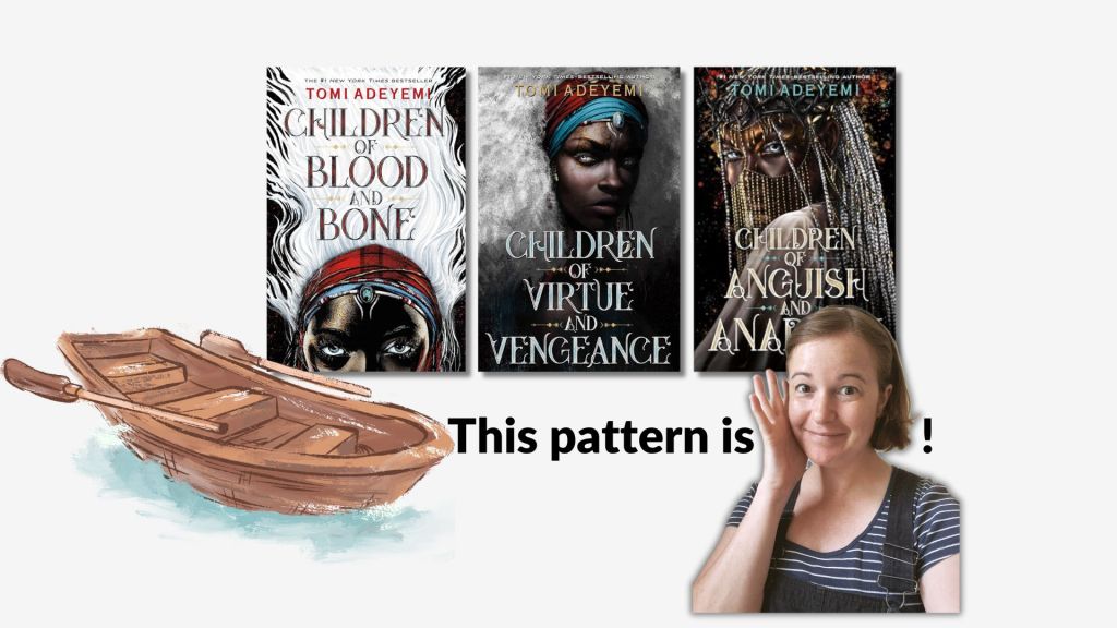 image of all three covers of Legacy of Orïsha series.