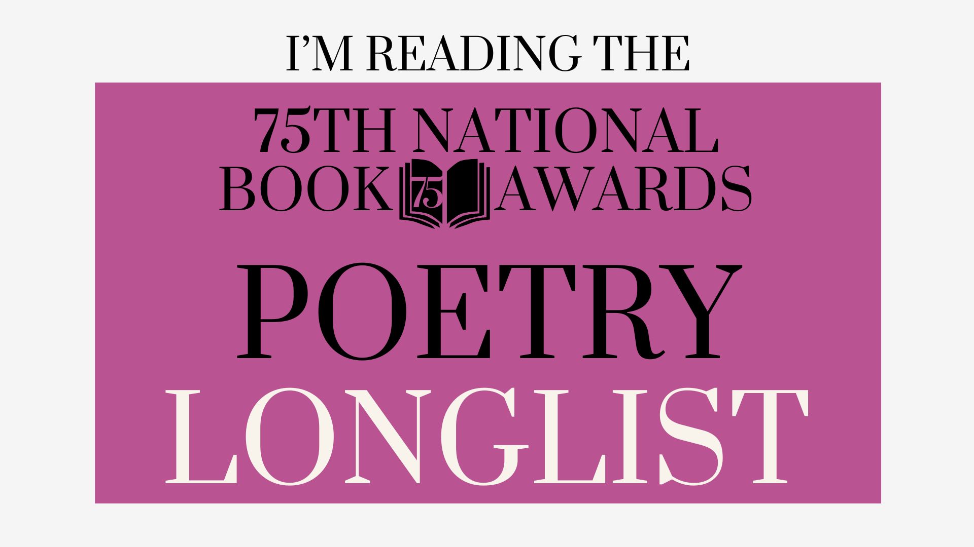 Representation On The 2024 National Book Awards Poetry Longlist